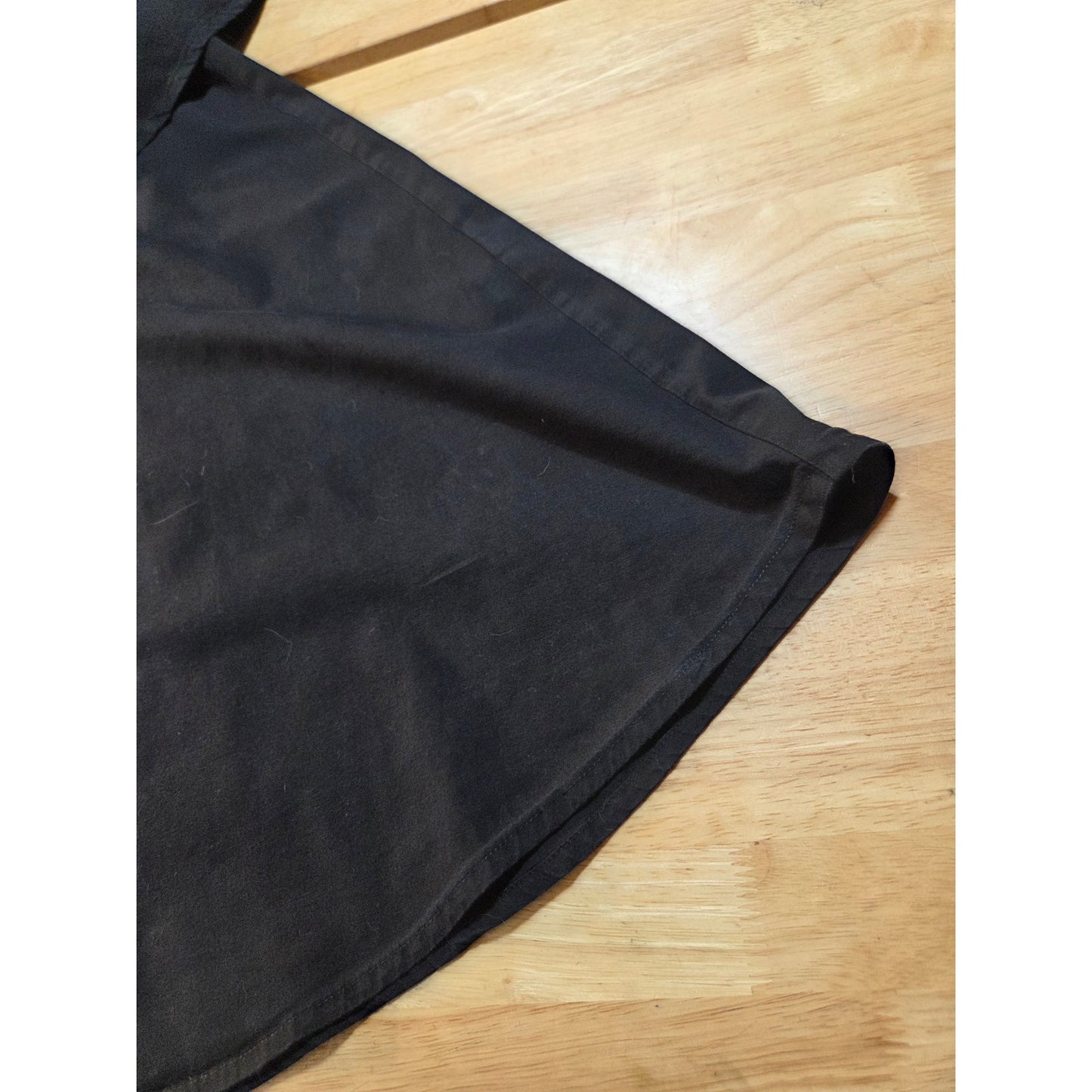 Boohoo 100% cotton black one shoulder ruffle A-line dress