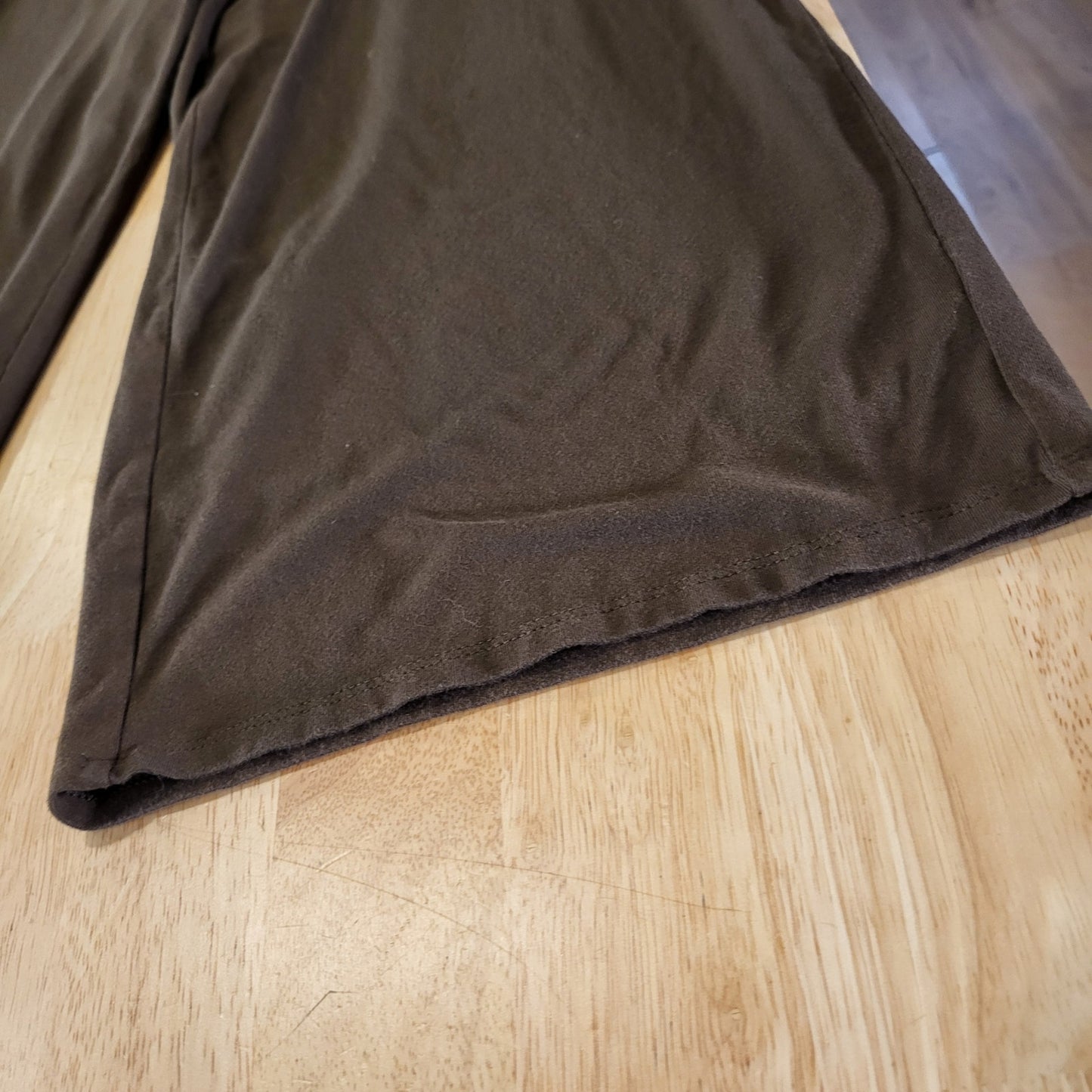 J. Jill Wearever Collection Full Leg Cropped Brown Size Medium Jersey Stretch