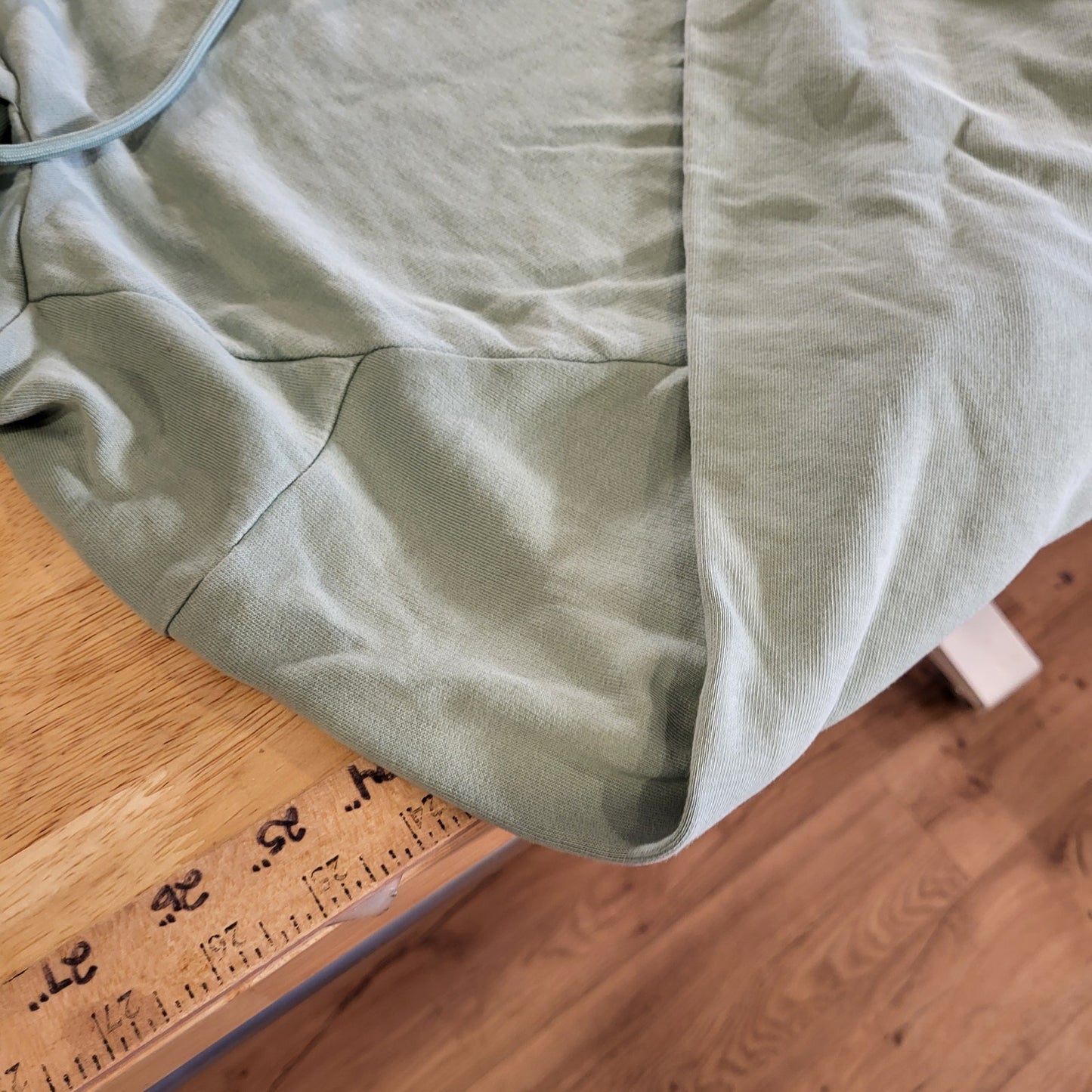 Gym Shark Mint Green Pullover Hoodie Small Back Graphic 21" P2P