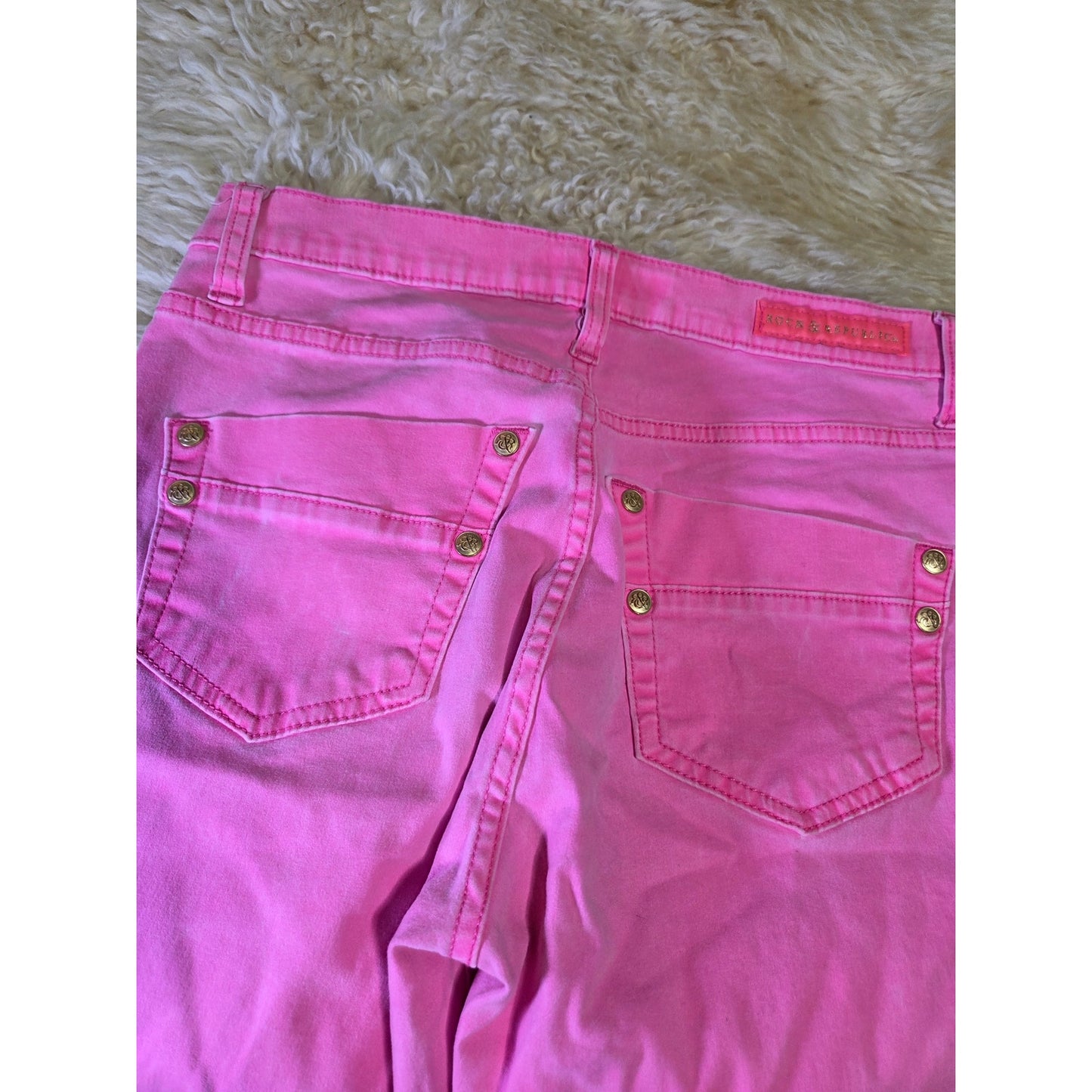 Rock & Republic Pink Skinny Jeans 28" Waist Slim Fit