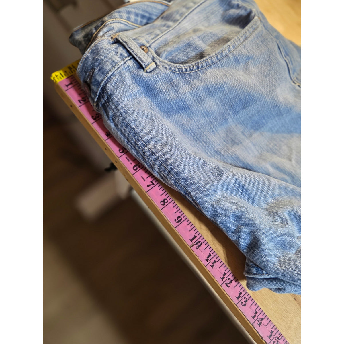 Polo Ralph Lauren classic fit 867 light wash heavily worn 40 100% cotton