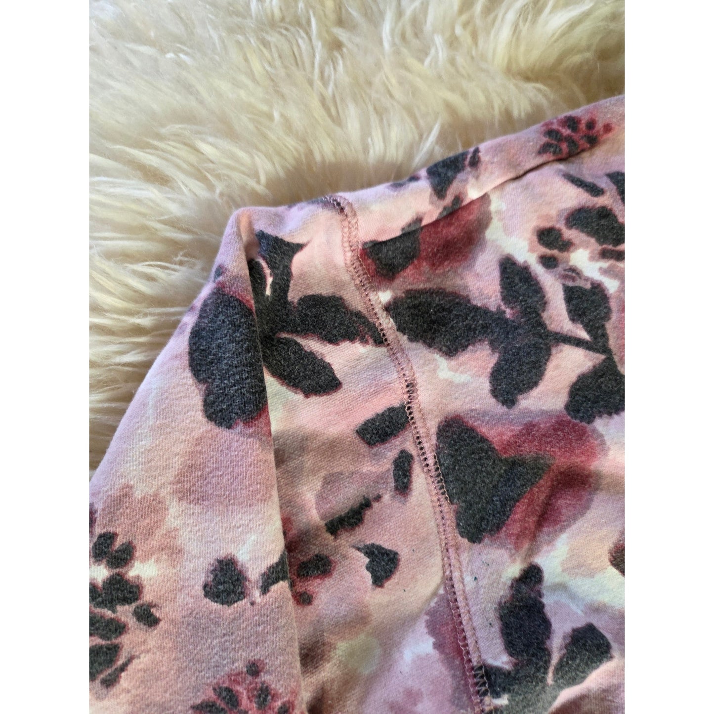 Dip Sustainable Two Piece Sweat short Ling Sleeve Tie Dye Pink Terrycloth XXL