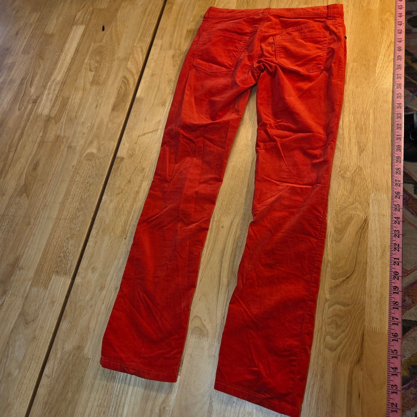 Crazy 8 Skinny red jeans size 12 kids velvet