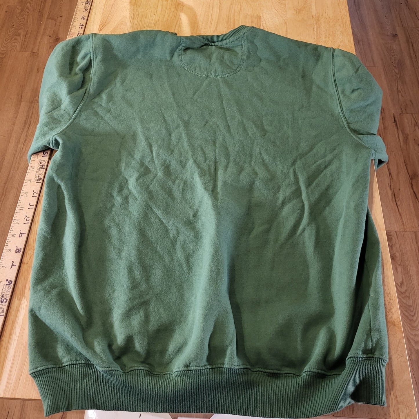 Montreat Christian College Green Sweatshirt Large 23" Pit to Pit 26" Long