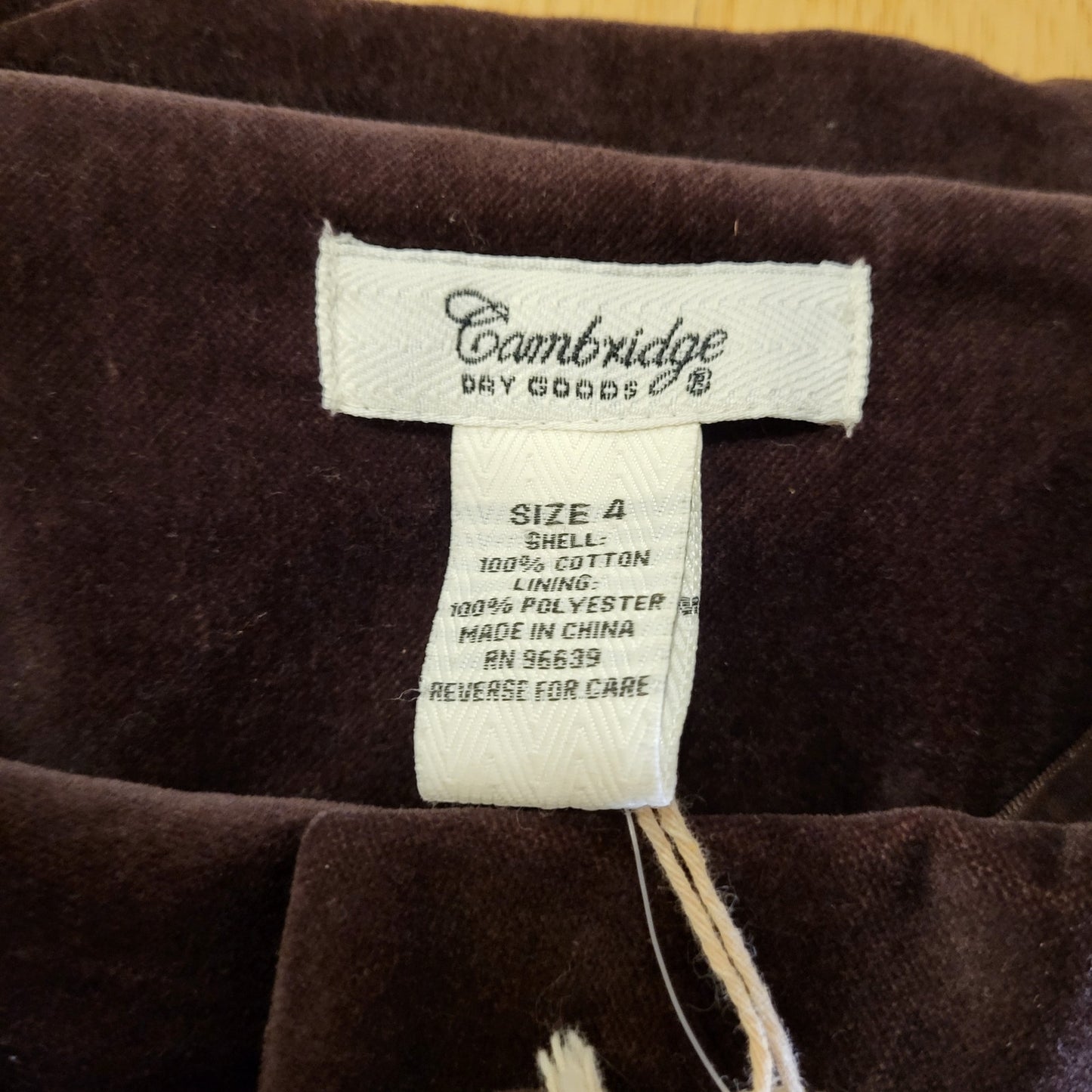 NWT Cambridge Dry Goods Opera Coat Covered buttons Collar Cuff 4 Lined Darts