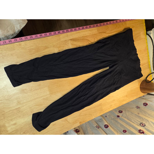 Vince size medium navy blue leggings piping detail Jersey cotton med waistband