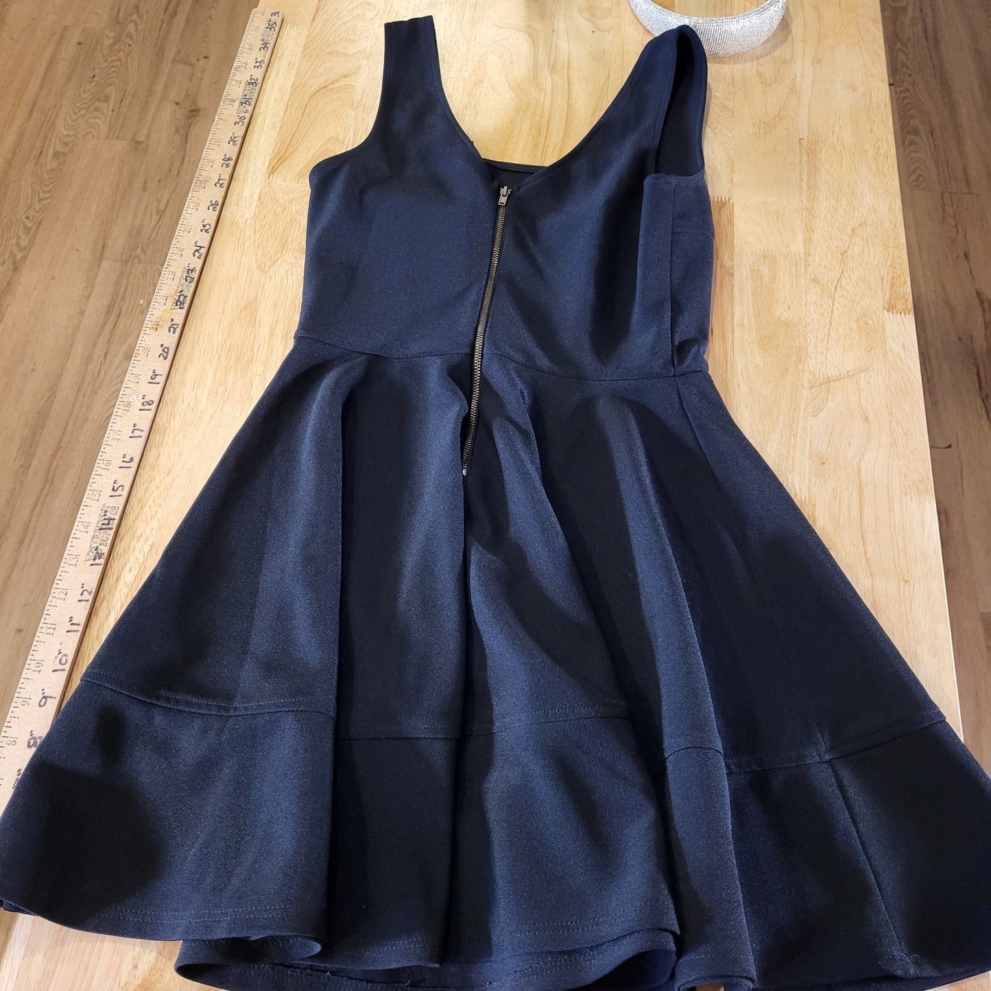 Lulu's Little Black Dress Sleeveless Skater Mini 26" Waist 30" Bust Zipper
