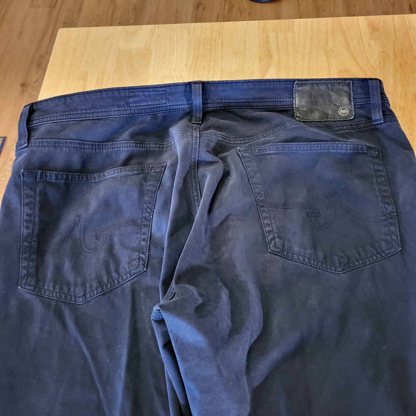 AG Adriano Goldschmied Everett Slim Straight Black 38x32 Jeans