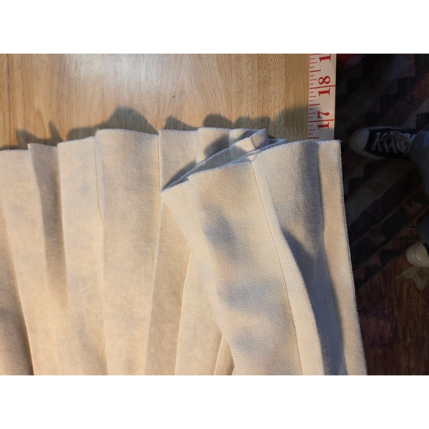 NWT Aerie knit pleaded tennis skirt khaki white stripe contrast extra large