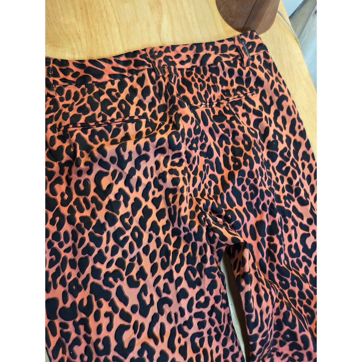 Scotch & Soda Maison Scotch L'Amour Tous jour orange tone animal print pant 28"