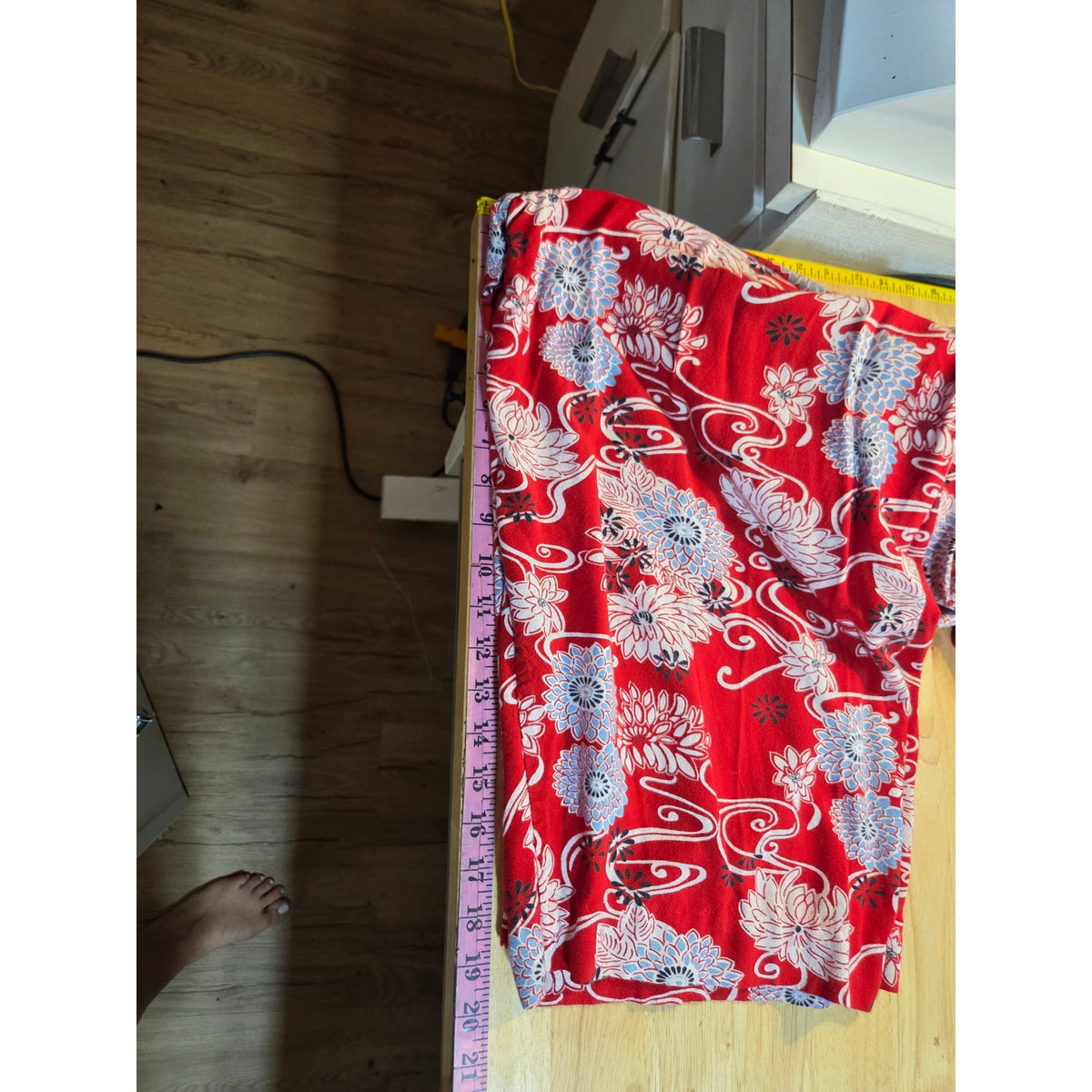 Bedford Fair petite large red floral print short sleeve collared button jumpsuit