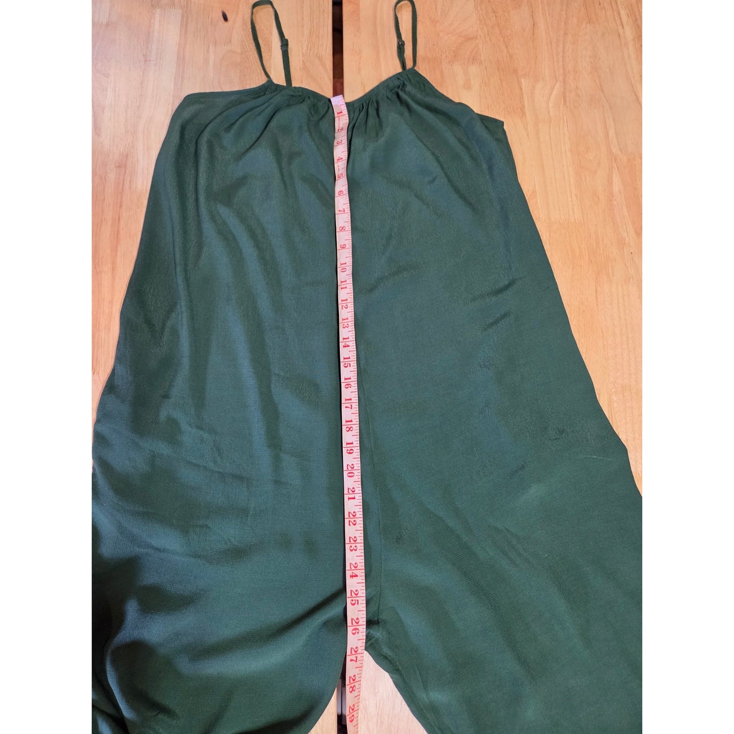 Urban Outfitters Forest Green Adjustable Spaghetti Strap Pants Jumpsuit Large