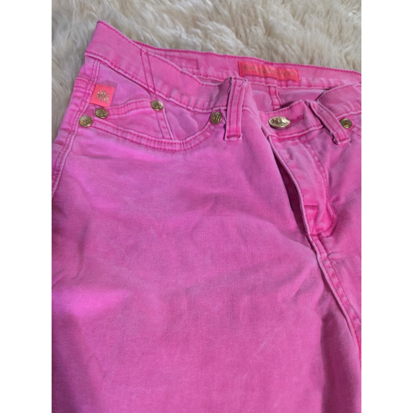 Rock & Republic Pink Skinny Jeans 28" Waist Slim Fit