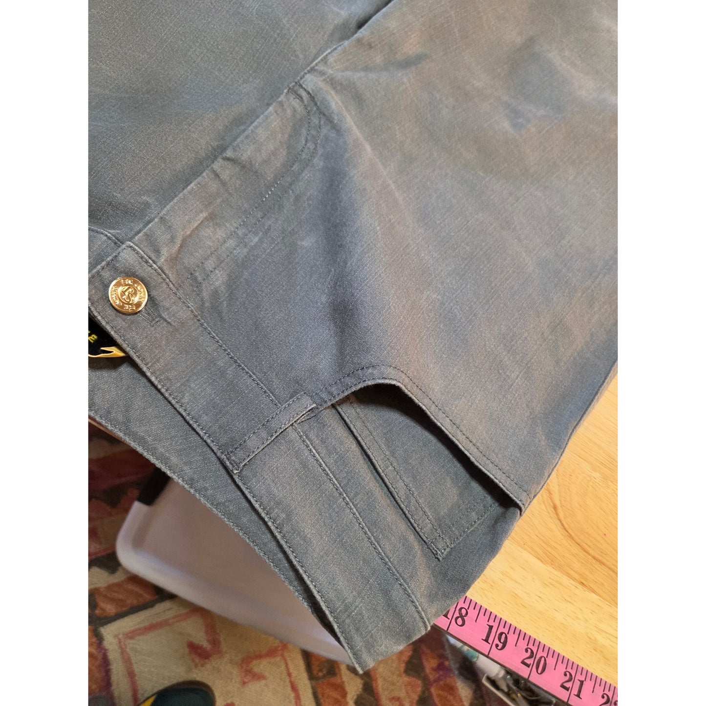 St. John's size 12 gray straight leg denim jeans