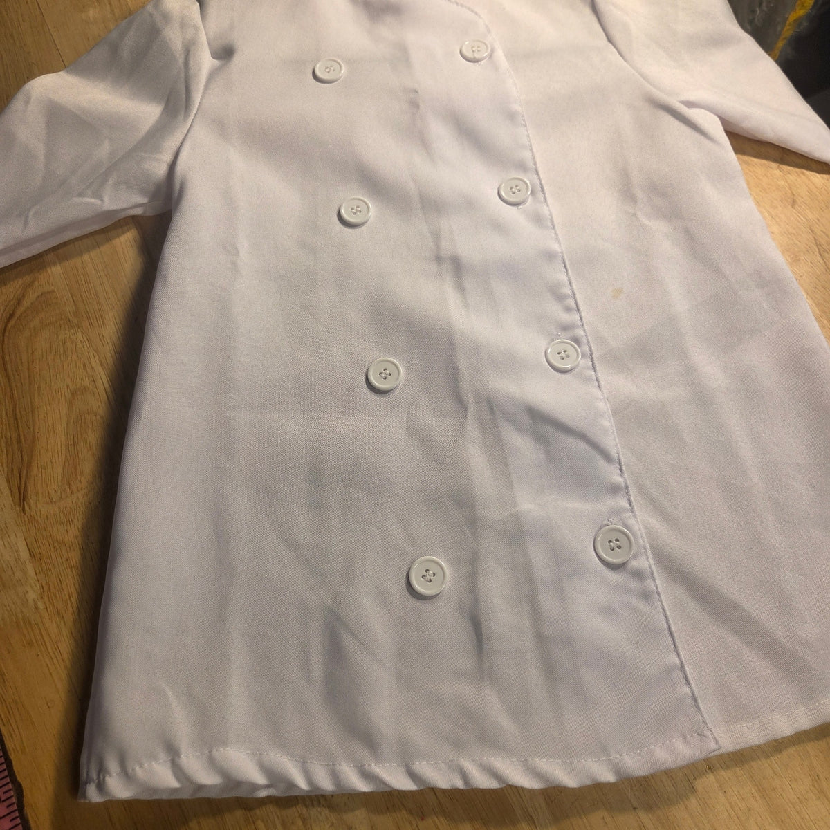 NWT kids white chef jacket 14 in pit to pit cook Kitchen costume