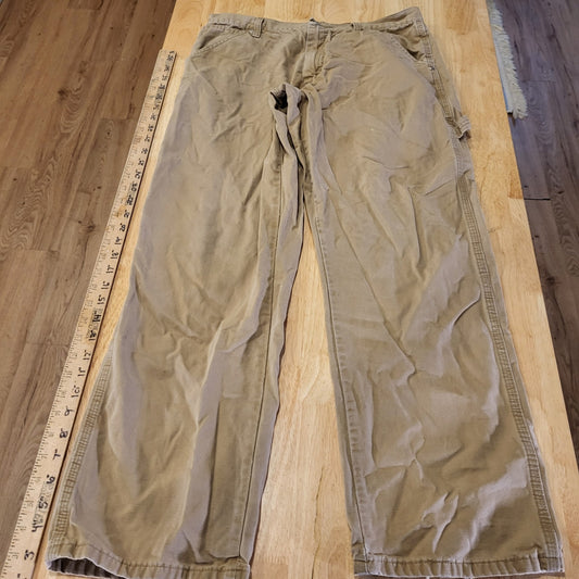 Wrangler Khaki Work Pants 32x30 100% Cotton