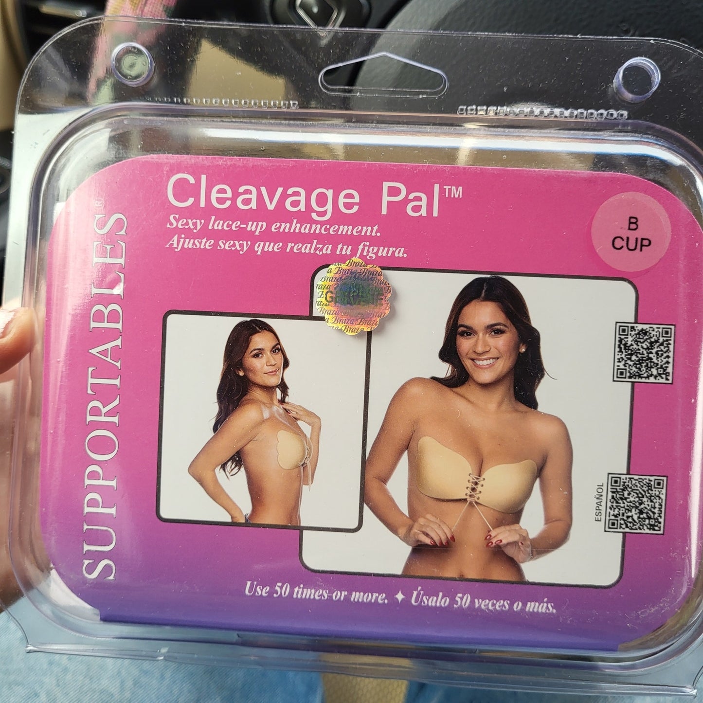 New In Box Supportables Cleavage Pals Lace Up Breast Enhancements B Cups