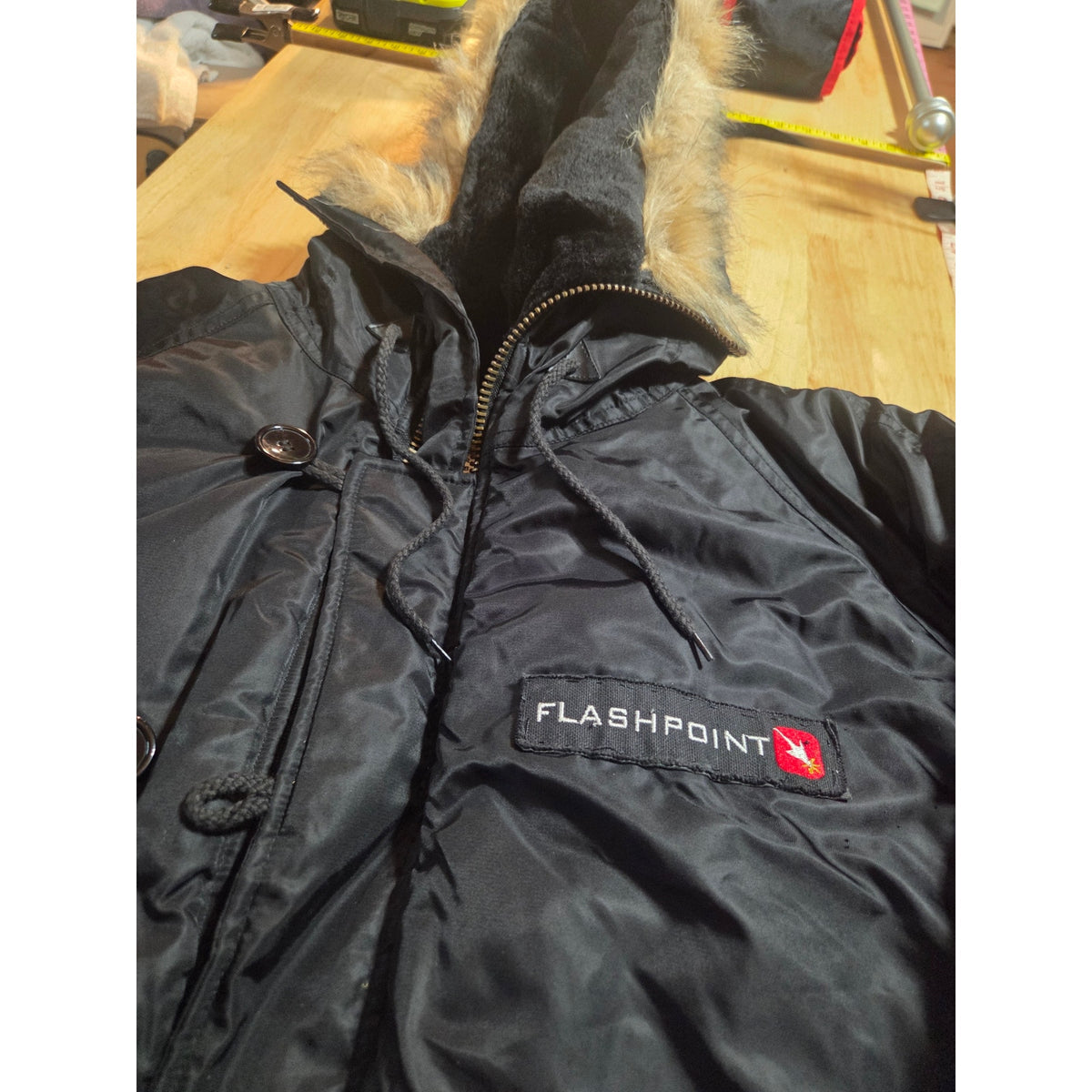 Flashpoint media Atlanta black extreme temperature Parker fur lined Hood black