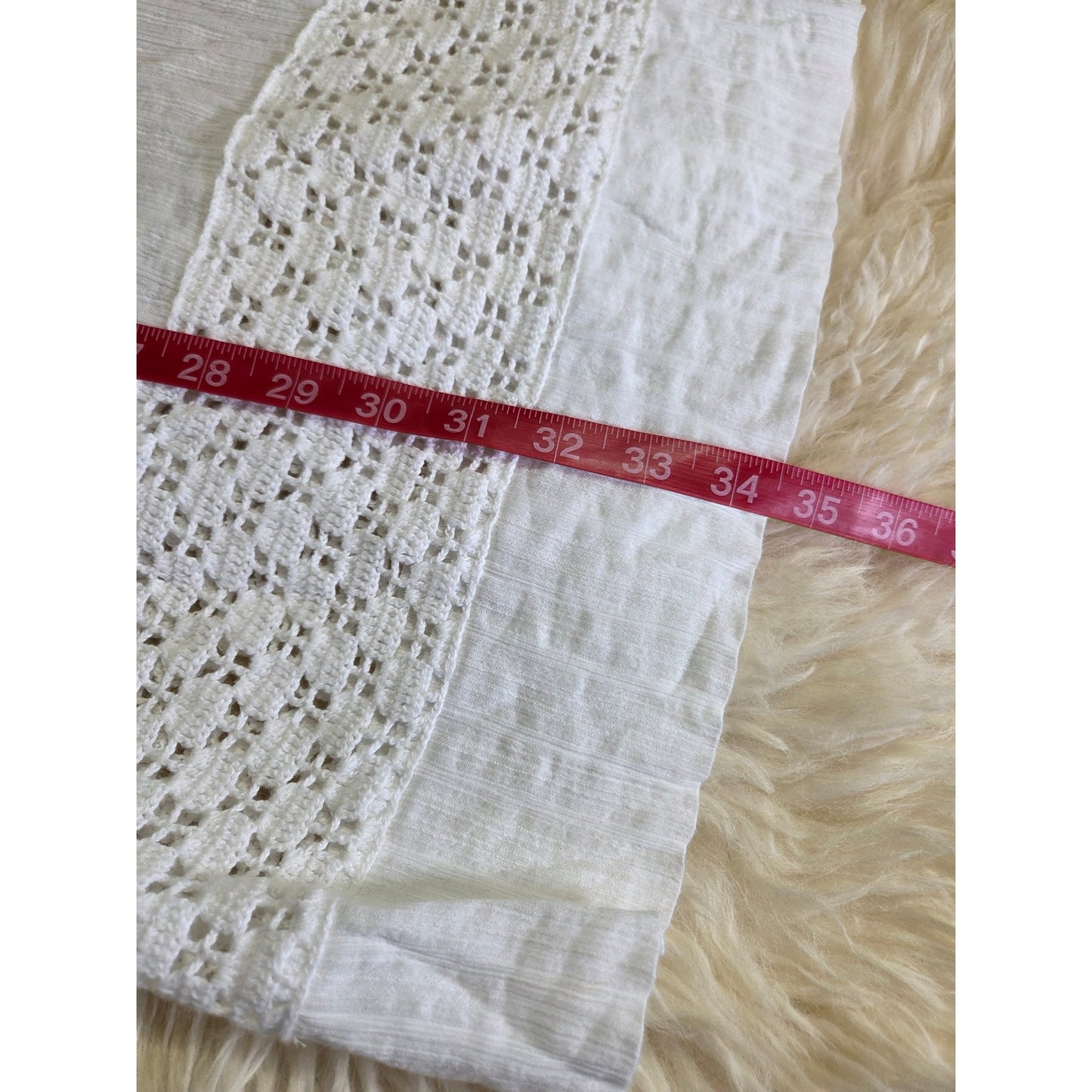 BCBG Max Azria white cotton eyelet short sleeve Tunis dress top short sleeve