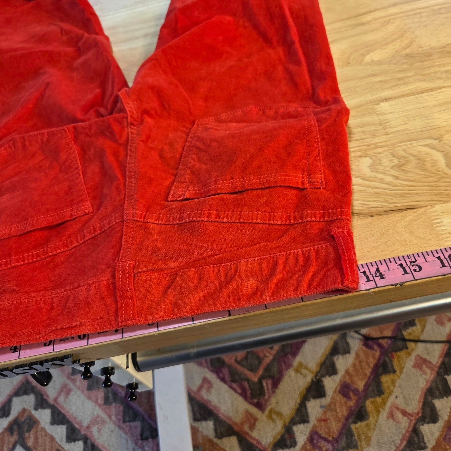 Crazy 8 Skinny red jeans size 12 kids velvet