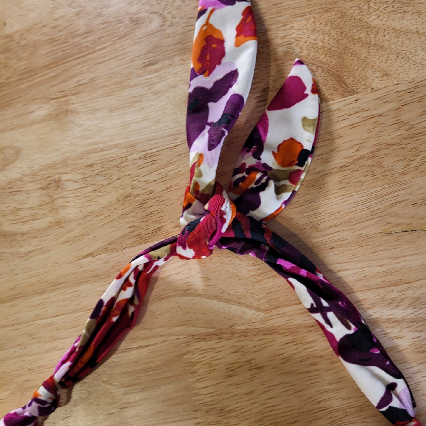 Be Creative Two Piece Halter Bikini Floral Abstract Padded Large