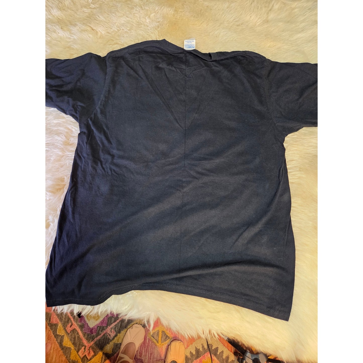 Zero Flux Given Welding Graphic T-shirt Black Jersey Size Large