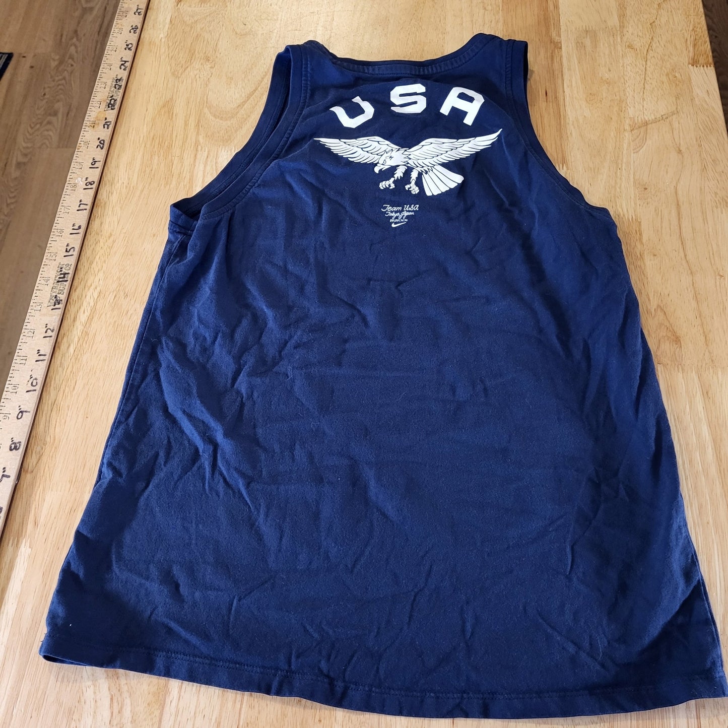 Nike Navy Blue Tank Eagle USA Small
