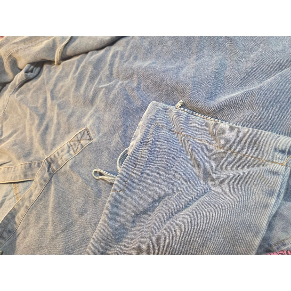 ENTRO SIZE MEDIUM CHAMBRAY BLOUSE Dress