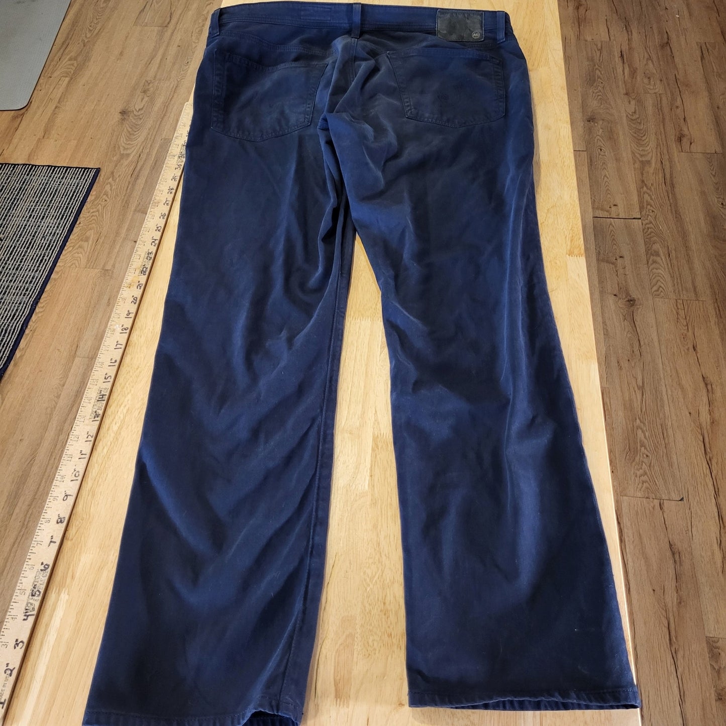 AG Adriano Goldschmied Everett Slim Straight Black 38x32 Jeans