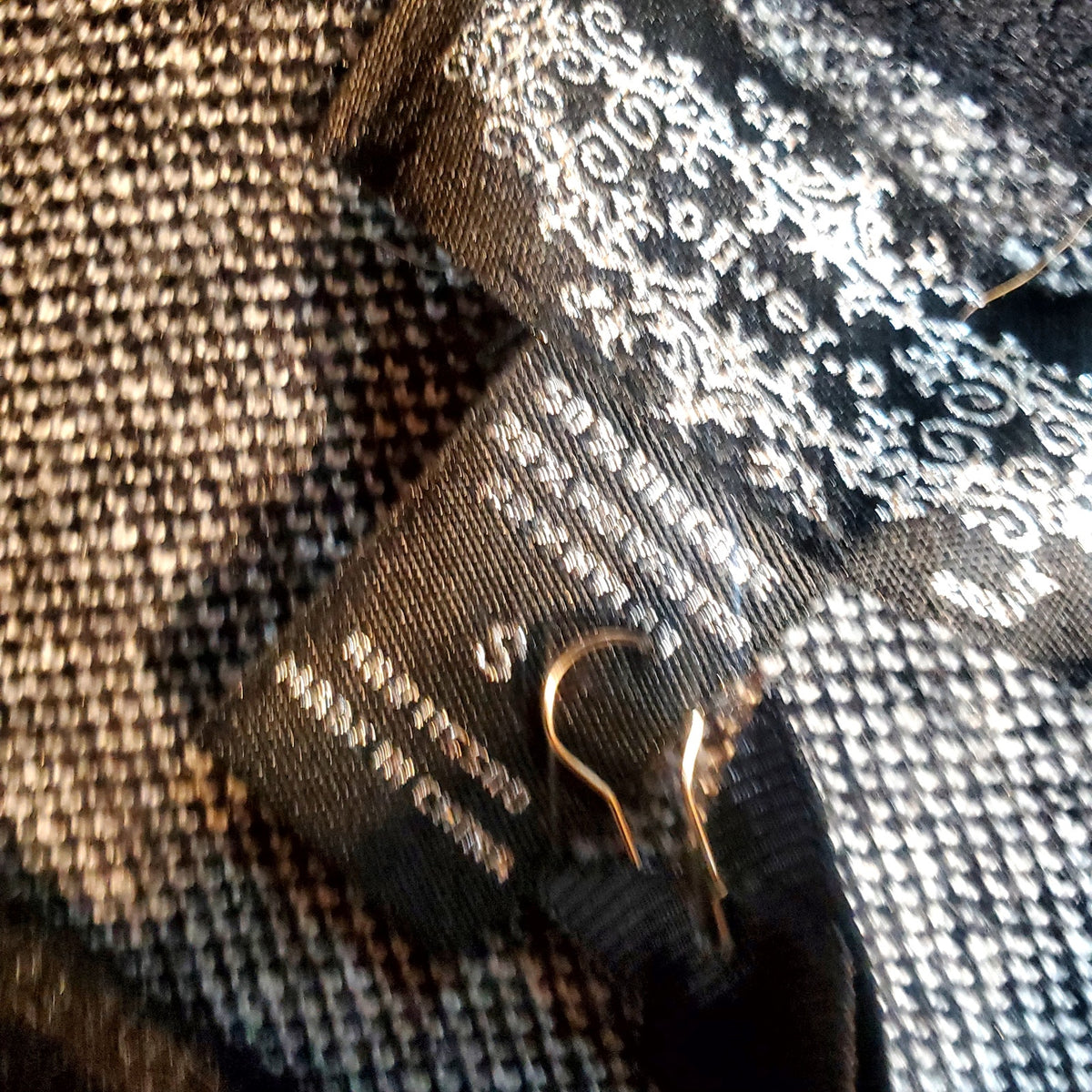 NWT Oliver.O Viscose Blend Houndstooth Collared Snap Button Front Sweater SM