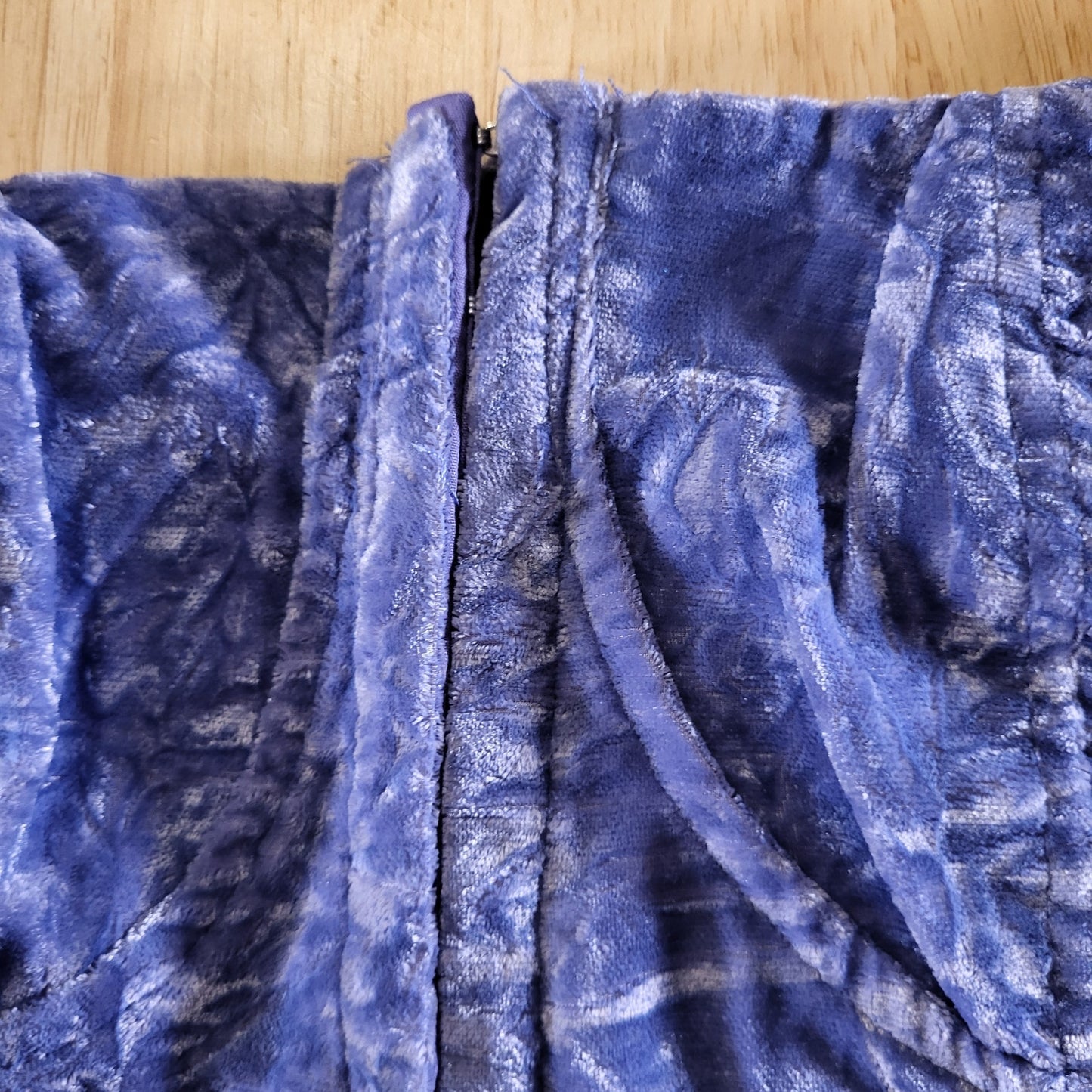 NWT Wild Fable Periwinkle Blue Velvet Stretch Corset Top Sleeveless Large