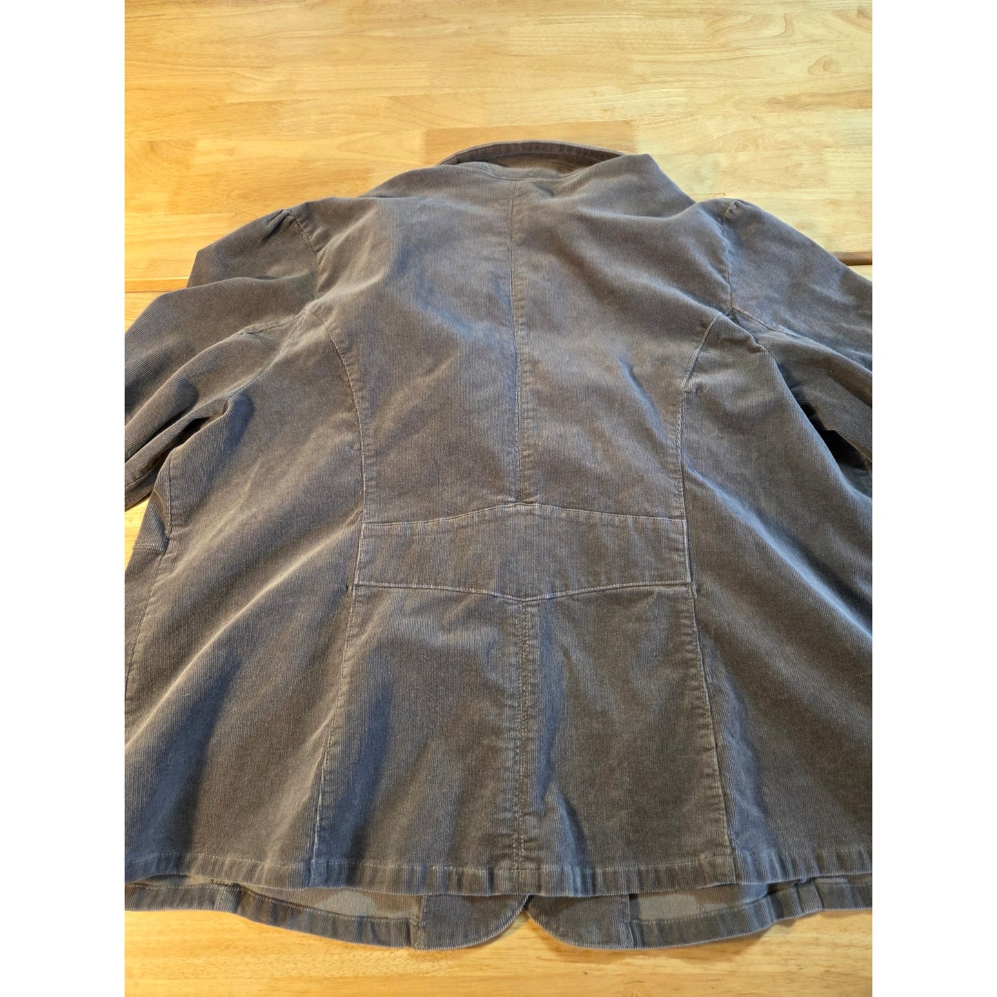 Lane Bryant 2024 w 100% cotton gray corduroy blazer coat pockets tailored