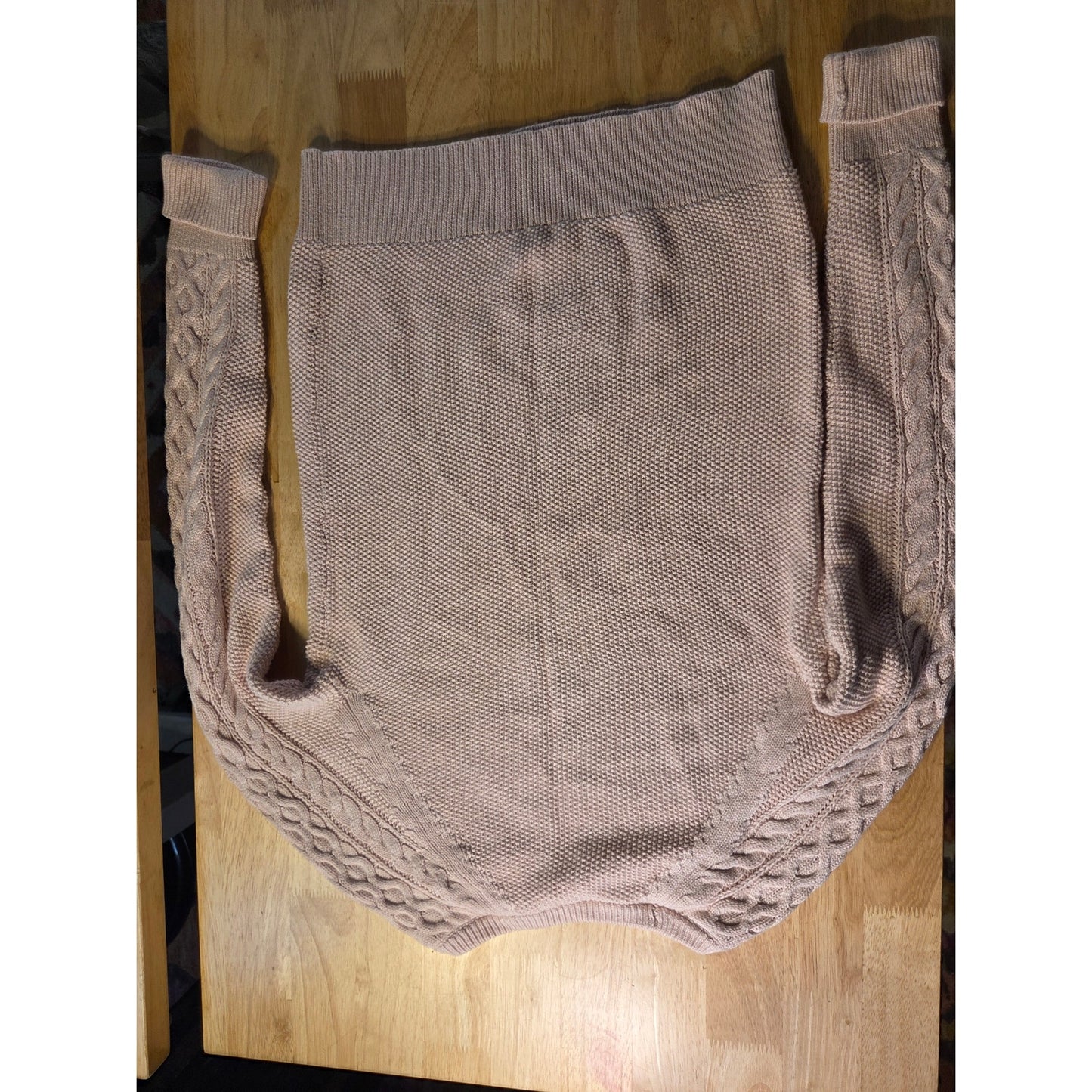 Gap Vintage Baby Pastel Pink Cable Knit Sweater Beautiful Petite Sm 100% Cotton