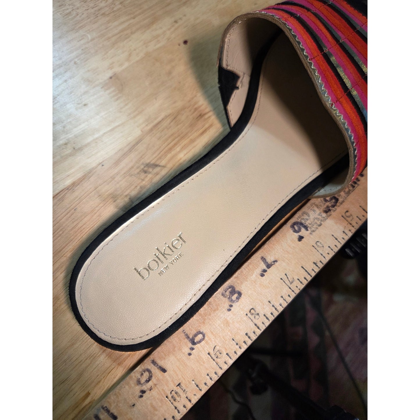 Botkier New York Marley Red silver Leather Slide Sandle Strap
9m