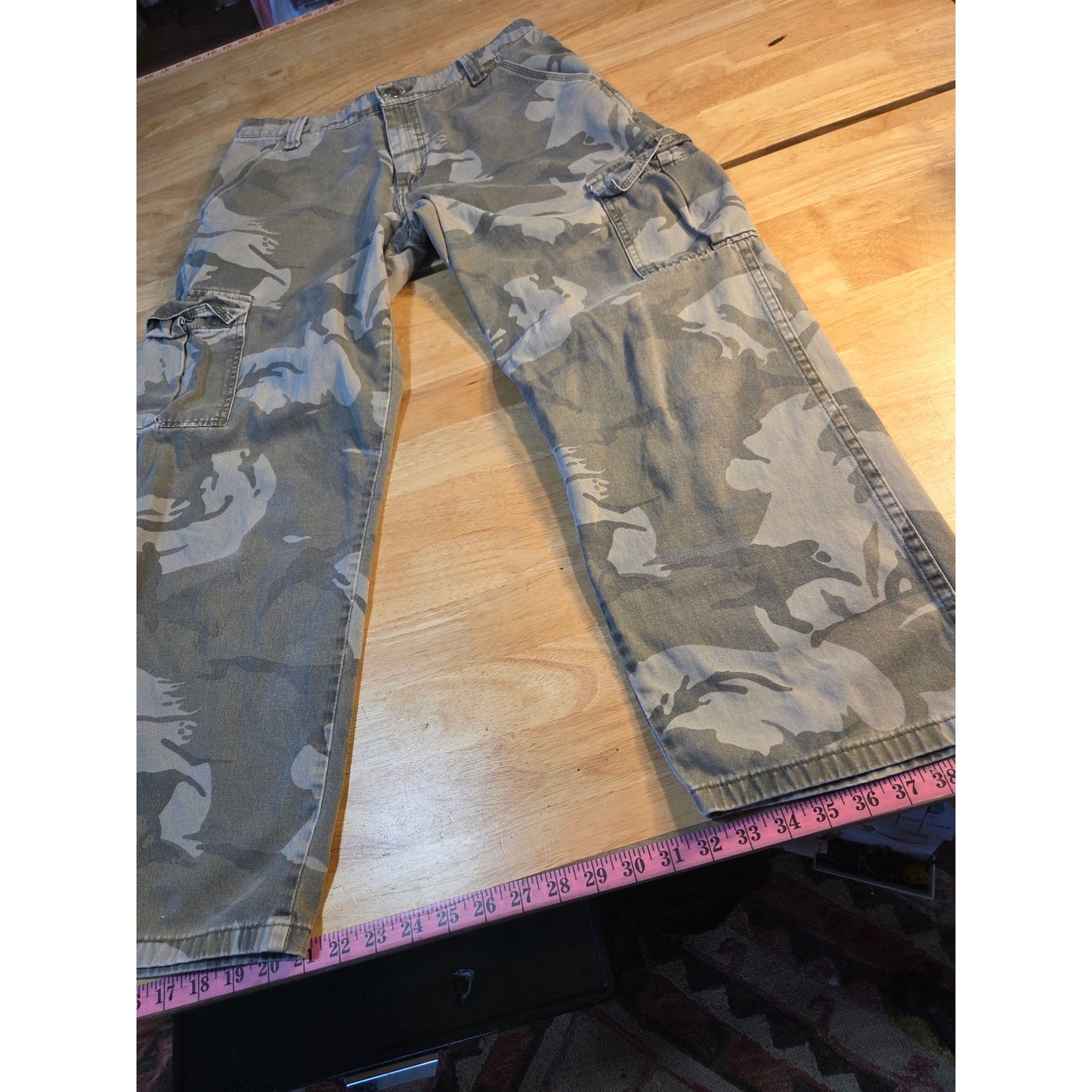 32x34 cargo camouflage pants green army fatigues