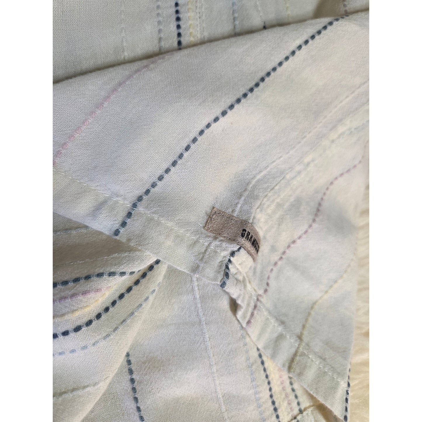 Gramicci Collared Button Down Pearl Snap Embroidered Western Shirt XS