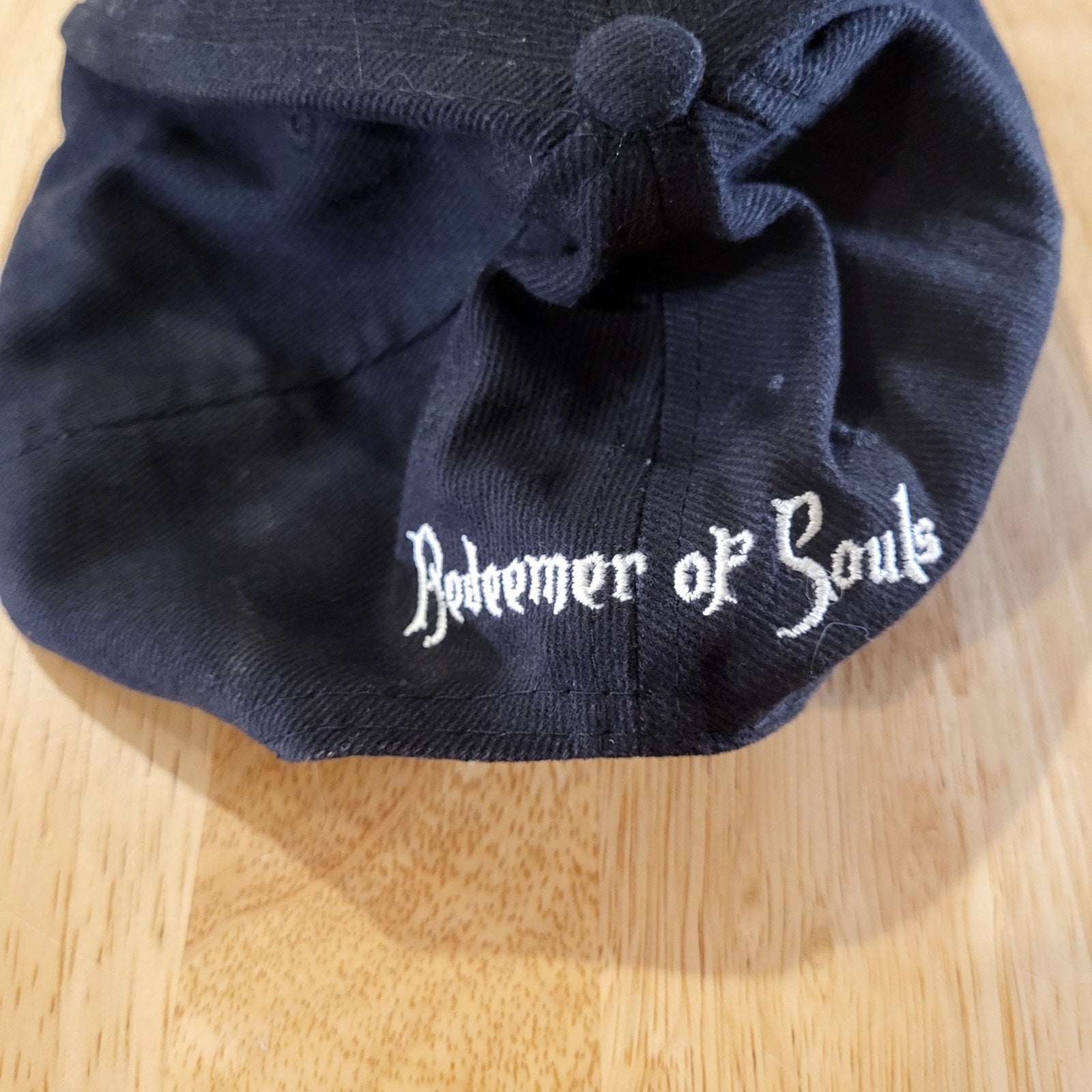 Judas Priest Baseball Hat Adjustable Black White Embroider Hook & Loop Closure