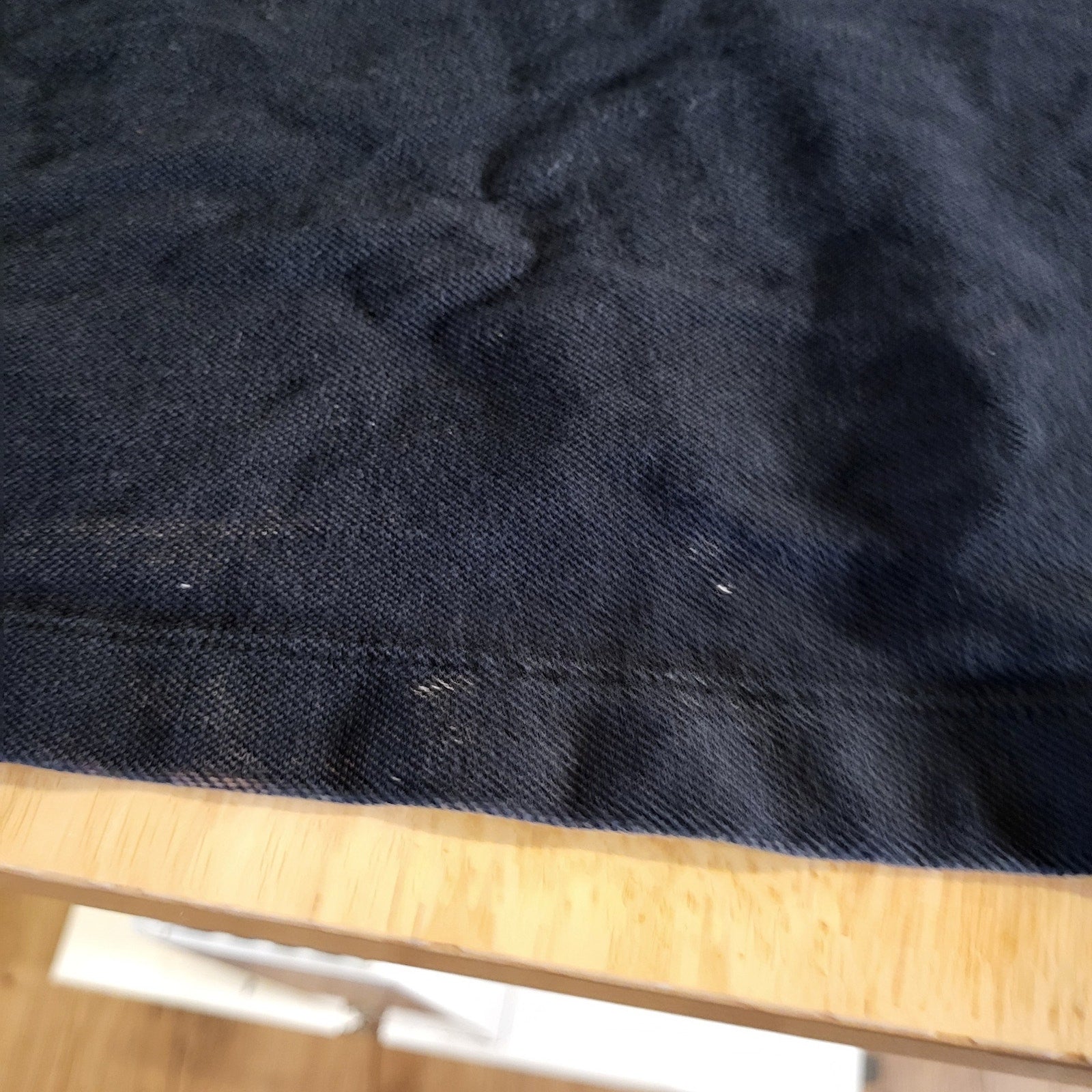 Champion NAVY blue Polo Large Chenille Logo Front & Back 2Xl 25" pit 2 pit 29" L