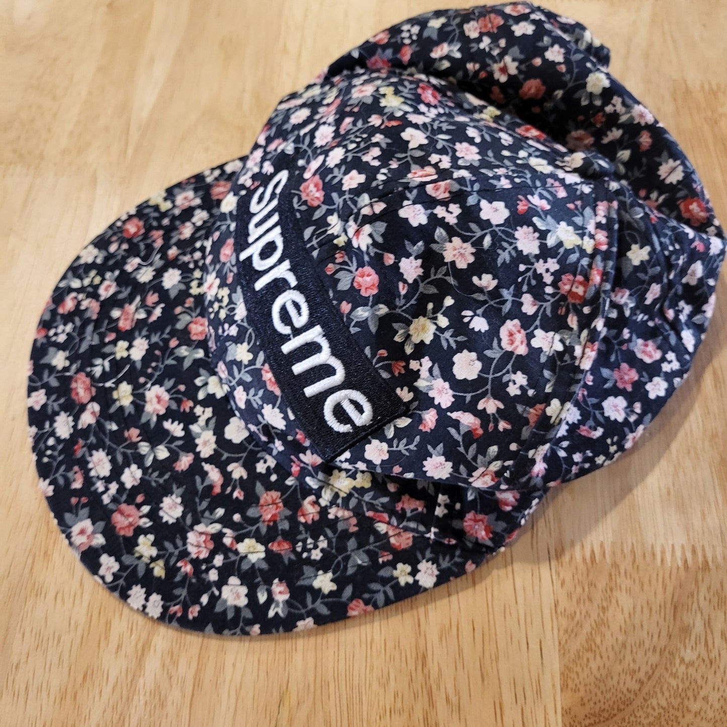 Supreme black floral baseball hats adjustable nylon