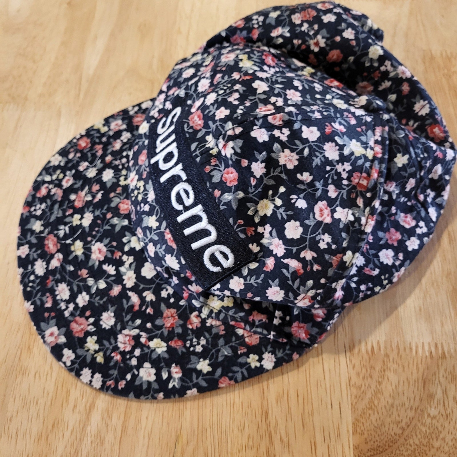 Supreme black floral baseball hats adjustable nylon