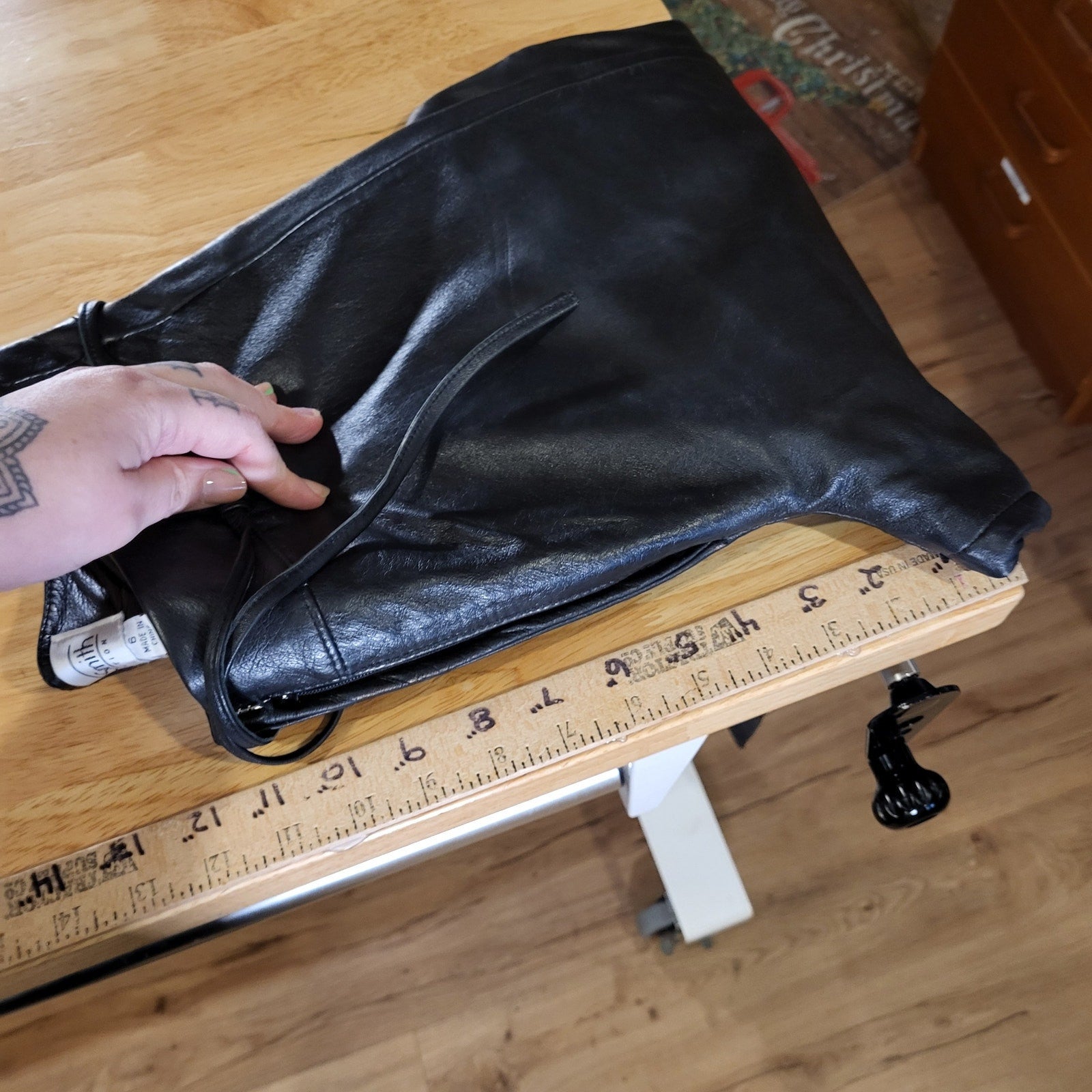 Willi Smith Collection Lamb Skin Leather Pants Lined Straight Leg 30" Inseam