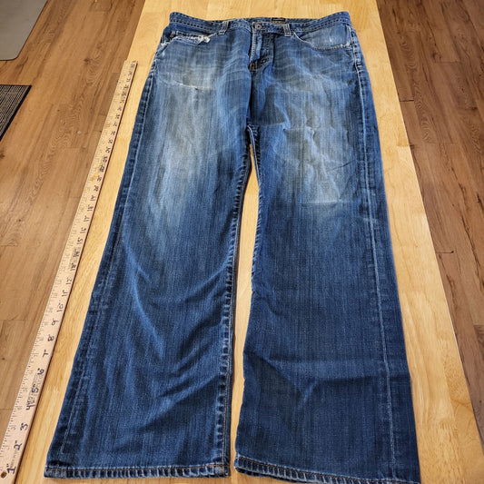 Adriano Goldschmied 36x30 Straight Leg Soft The Protege Medium Wash 32" inseam 