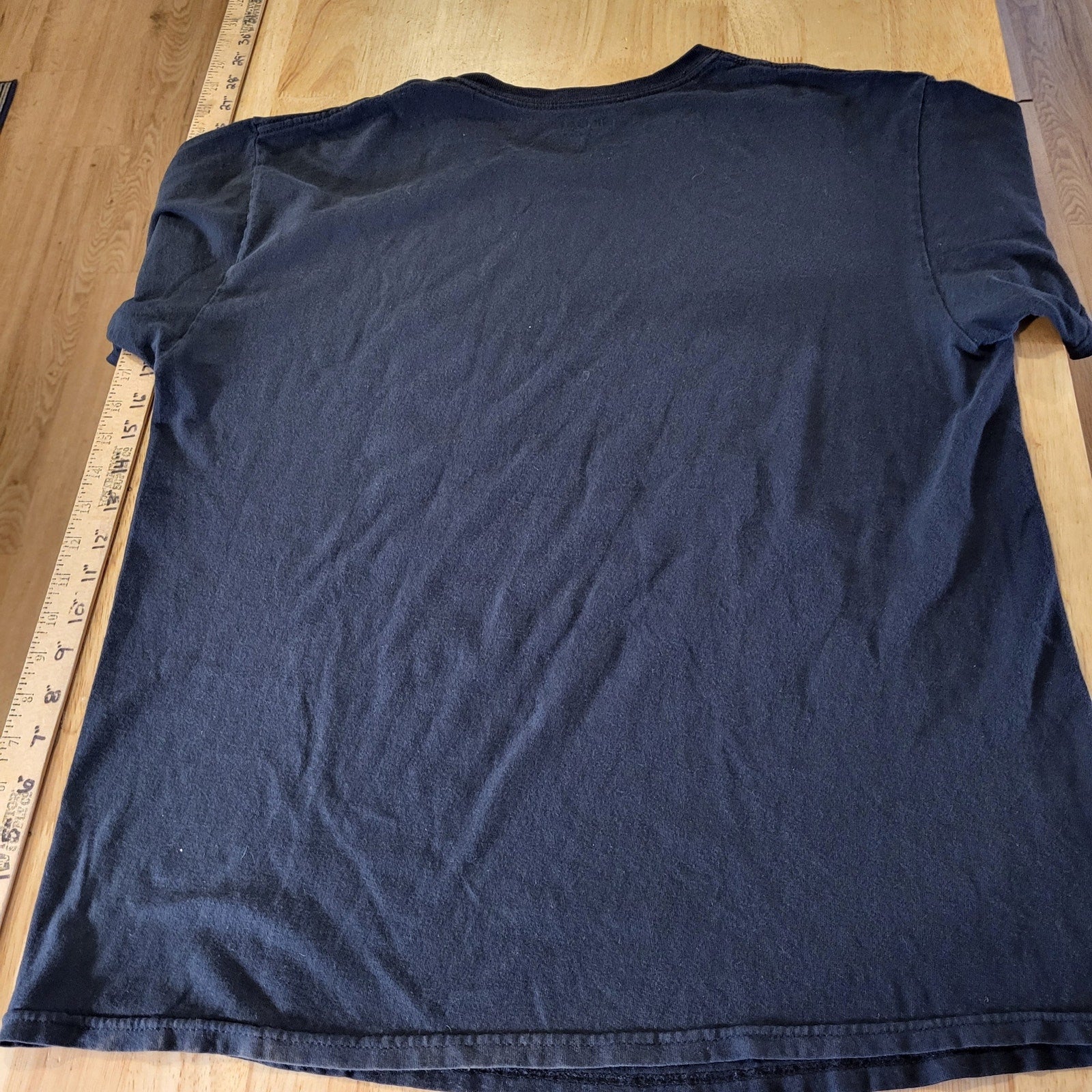 Brave Ones Vintage Native American USA Flag Black Screen Printed T-shirt Large