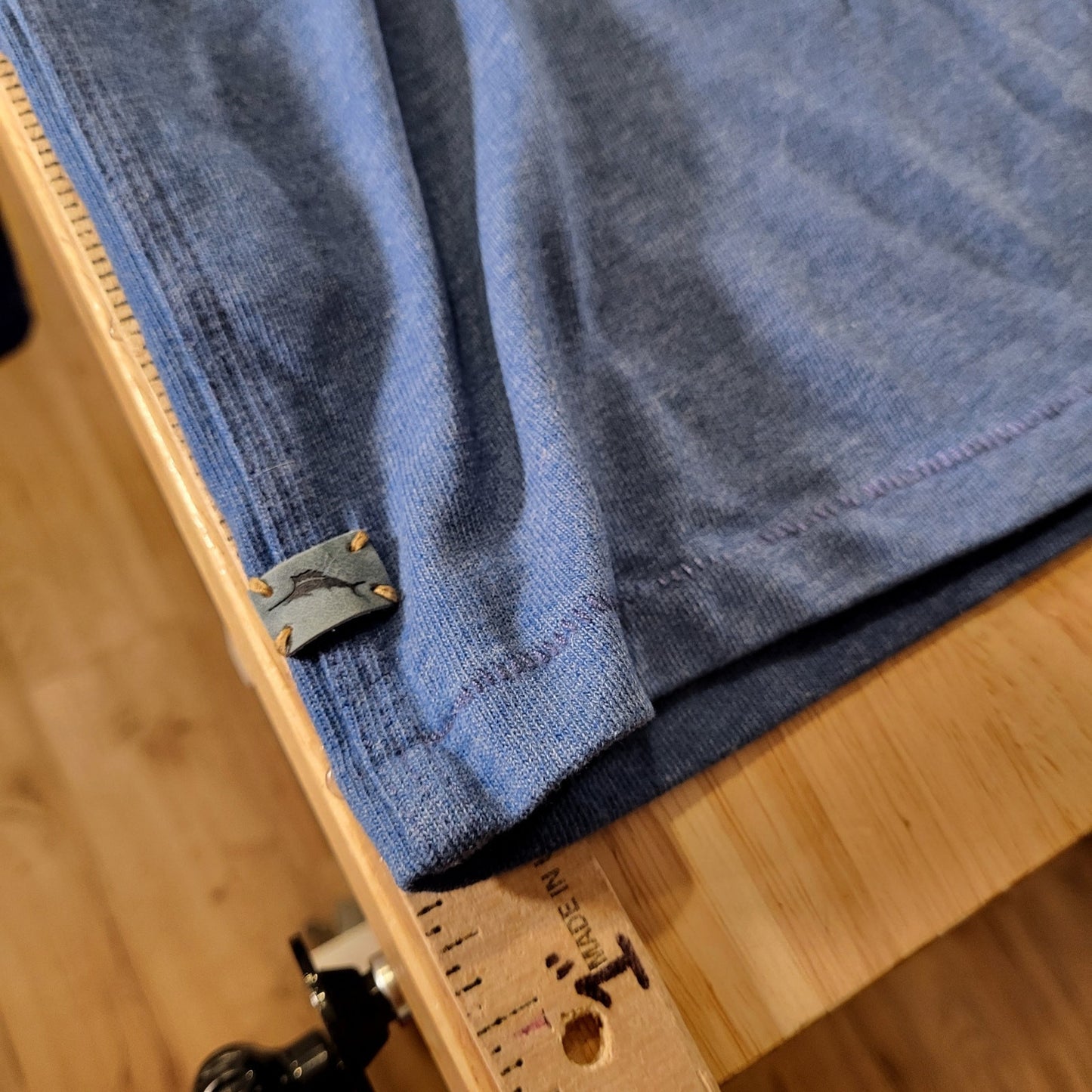 Tommy Bahama Jeans Blue Jersey Cotton Blend Collared Button Down Soft Comfort XL