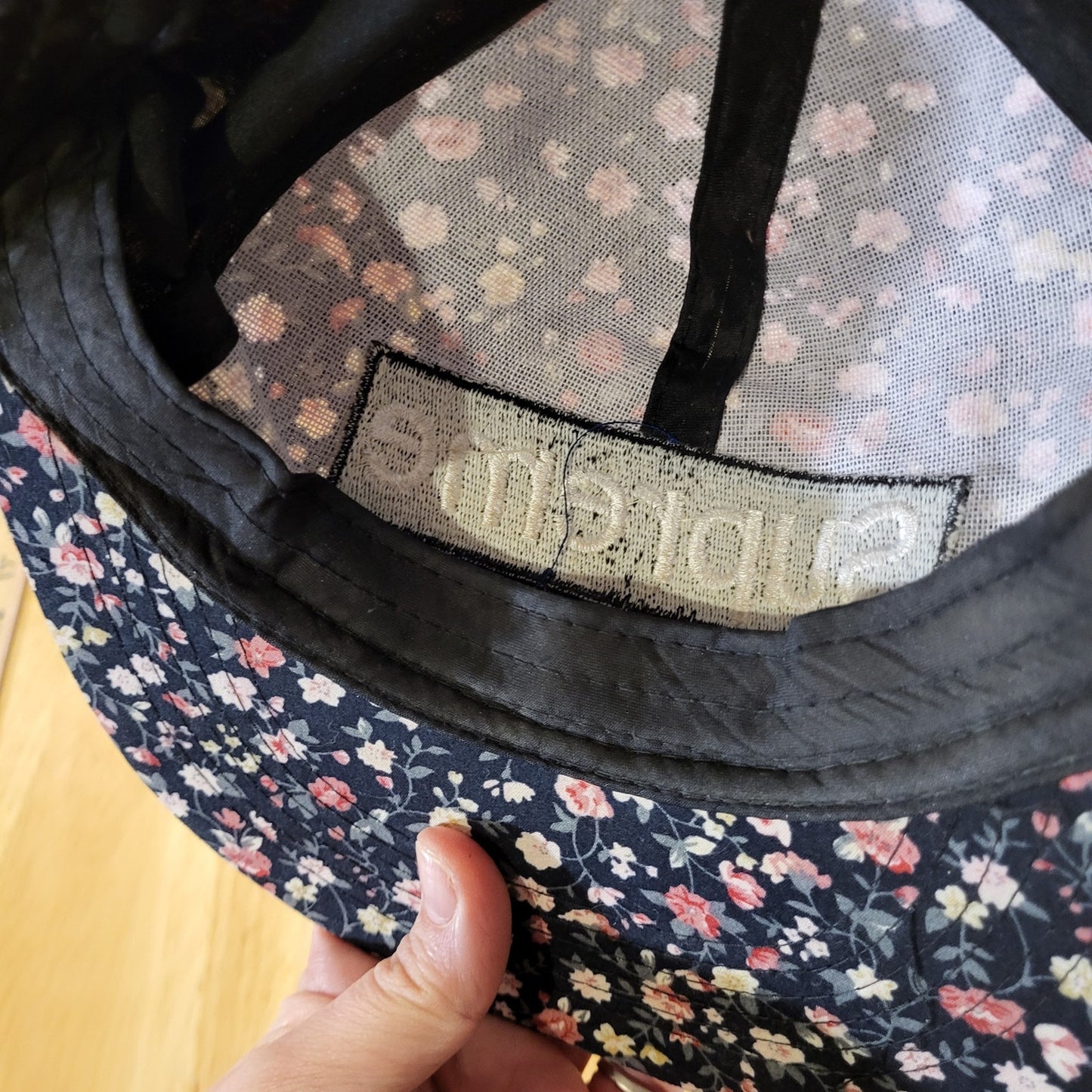 Supreme black floral baseball hats adjustable nylon