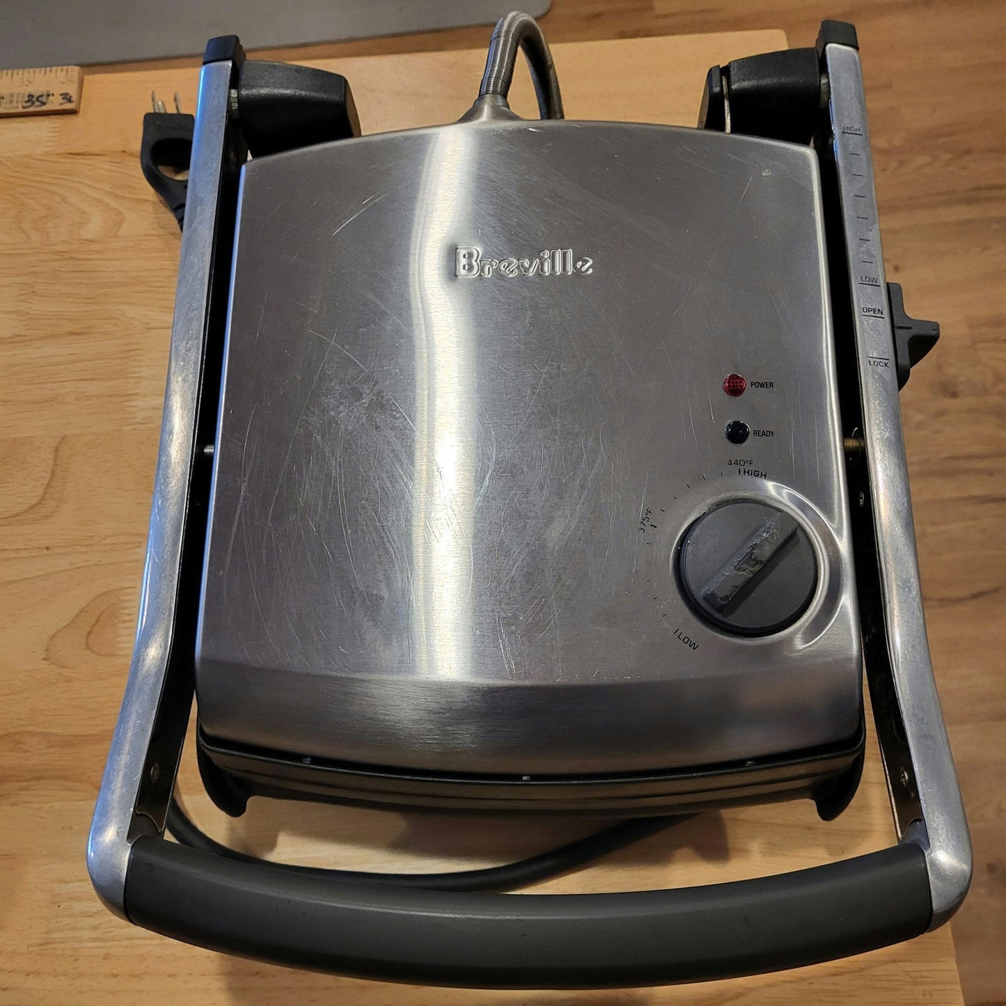 Breville TG425XL Panini Grill Press  w/ Adjustable Height Temperature - Used 