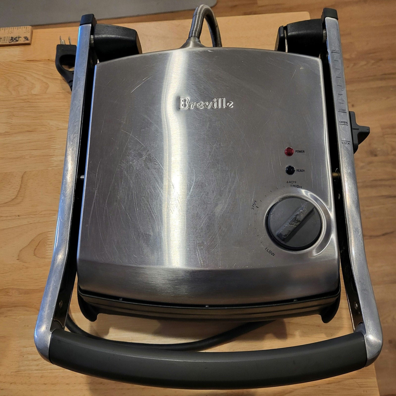Breville TG425XL Panini Grill Press  w/ Adjustable Height Temperature - Used 