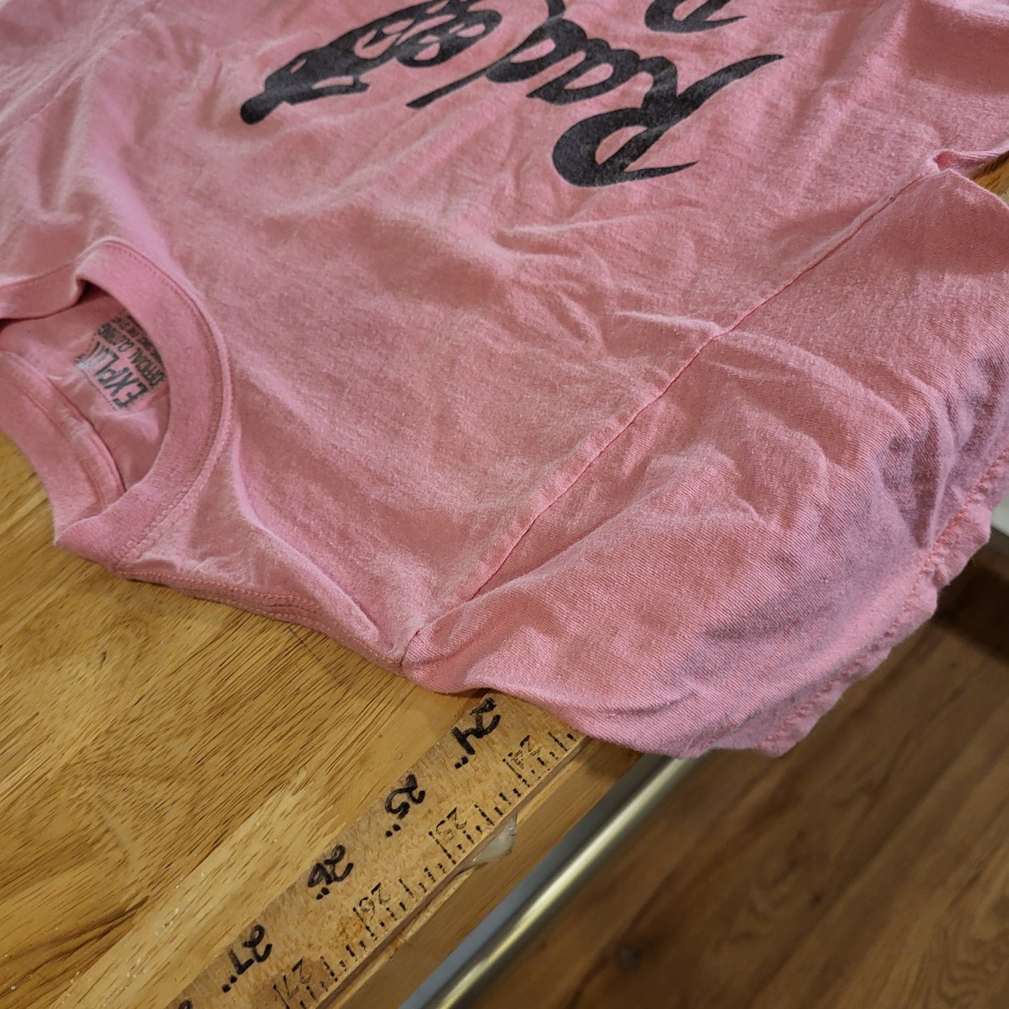 Rad Racing Pink Jersey Cotton Small Short Sleeve BMX 25" Long  17" Pit 2 Pit 