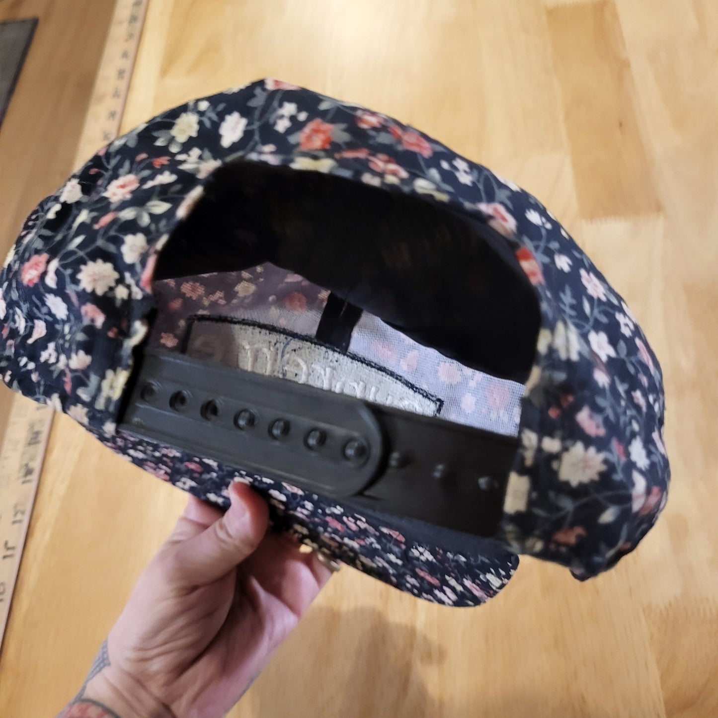 Supreme black floral baseball hats adjustable nylon