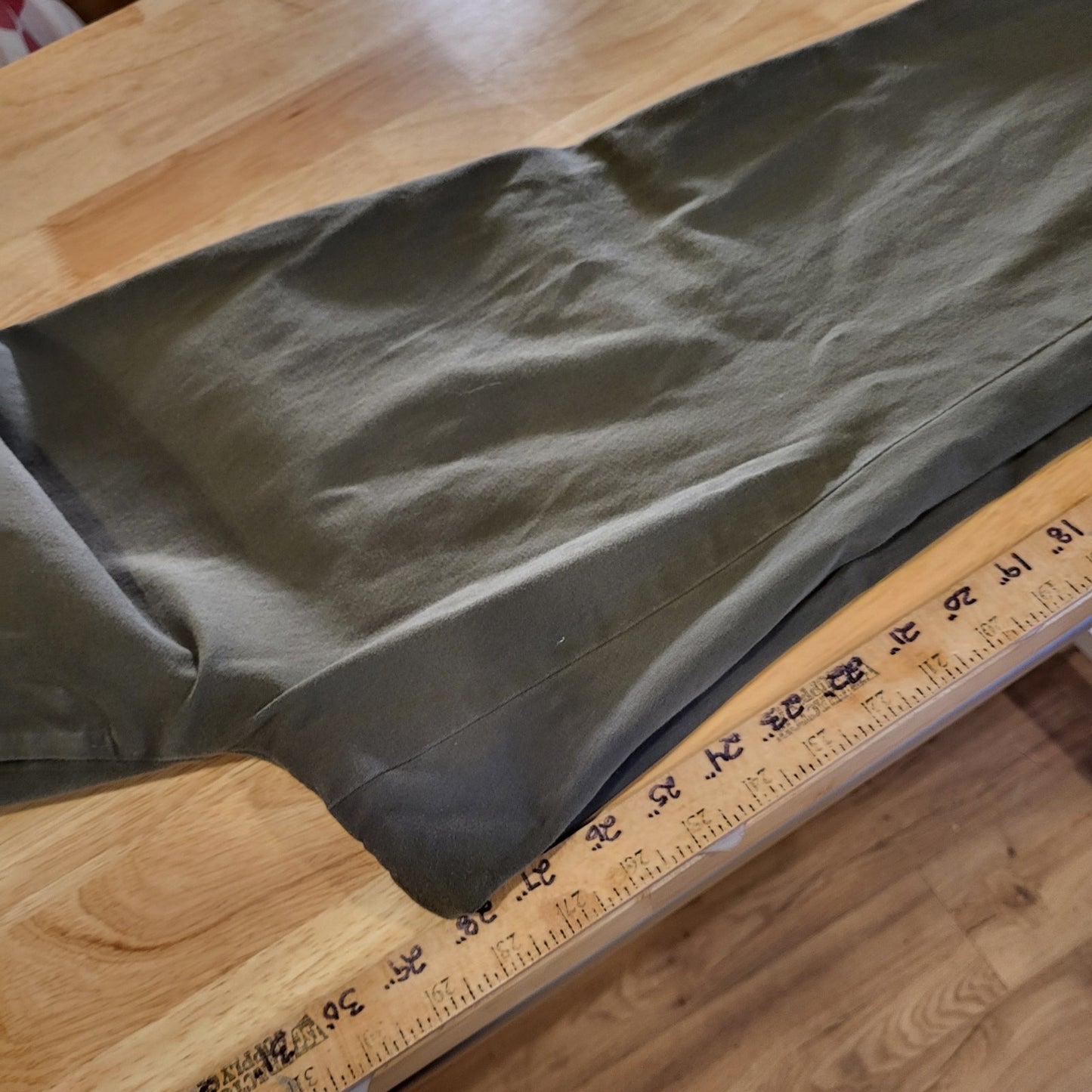  Lauren by Ralph Lauren forest green straight leg flat front sz 16 cotton blend
